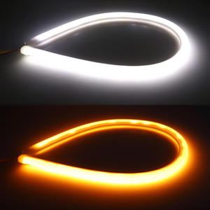 ไฟ LED RGB สำหรับไฟหน้ารถยนต์ สภาพใหม่ แถบไฟวิ่งสีสันสวยงาม พร้อมไฟเดย์ไลท์ ไฟเลี้ยว ไฟเบรก หลายโหมด - Product Image 5