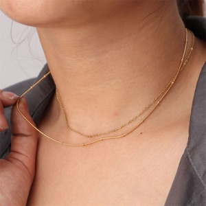 Trendy Gold Personalized Jewelry Gifts Custom 18k Gold Plated Cross Women Necklace Cross <b>Choker</b> Pearl Necklace for Women - Product Image 5