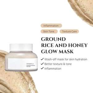 Cuidado DE LA PIEL coreana Poro aceitoso Conjuntos de belleza Honey Glow Mask Ground Rice Toner Revive Eye Bag Removal Cream Glow Deep Serum - Product Image 2