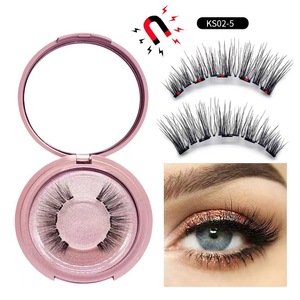 2023 vente chaude conception personnalisée étiquette privée 3D fait à la main Kit <span class=keywords><strong>de</strong></span> cils synthétiques ensemble d'eyeliner magnétique - Product Image 4