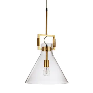 China supplier brass small chandelier with new design modern glass pendant light for living room bedroom hot sale led home lamps