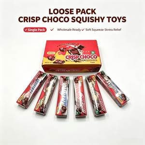 Großhandel Neue Simulation Schokoladen-Crunchy-<span class=keywords><strong>Snickers</strong></span> PU Squishy Langsam Rückfederndes Quetschspielzeug Stressabbau Fidget Toy Blind Box Geschenk - Product Image 6