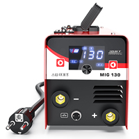 VECTOR 220V Mini Saldatrice Senza Gas FCAW MMA/ARC con Schermo Digitale Portatile per Acciaio Inossidabile, Acciaio al Carbonio, Ferro MIG130