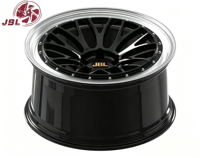 Nouvelles jantes forgées deux pièces de 18 à 26 pouces, finition noir brillant, lèvre polie, concave profond, 20 mm, 5x114.3, 5x112, compatibles avec les voitures de performance JDM.