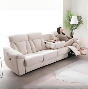 Vendita calda 4 posti Beige <span class=keywords><strong>divano</strong></span> reclinabile modulare con Console salvaspazio soggiorno - Product Image 2