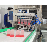 Scelleuse automatique de remplissage de liquides pour gobelets en plastique – Idéale pour jus, yaourt, thé au lait et eau