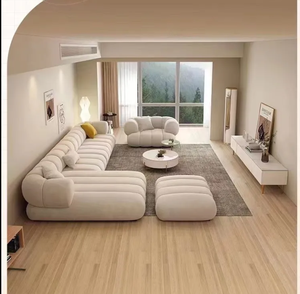 Sofá Modular Reclinable Moderno de Tela Tecnológica para Sala de Estar, Estilo Nórdico Simple, Grande, de Esquina, con Lujo Ligero y Diseño de Nube - Product Image 2