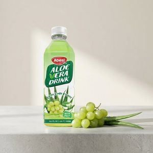 Bebida con Sabor a Uva Verde, Jugo de Fruta OEM/ODM, Caja de Cartón, Abest Aloe, Bebida en Botella PET de 500 ml con Muchos Sabores de Frutas - Product Image 1