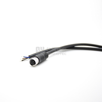 Cable Impermeable con Conector M8, Cable de 3 Pines Macho y Hembra, 2, 3, 4, 5, 6, 8 Pines, 1M