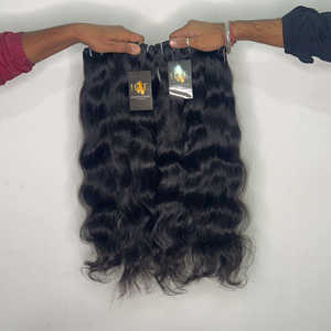 Vendeur de paquets de cheveux non transformés en vison, vente en gros de cheveux humains du temple indien, extensions de cheveux Bodywave alignées sur les cuticules de vison - Product Image 1