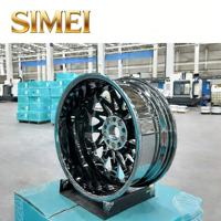 Jantes en alliage d'aluminium forgé SIMEI 22x12, haute qualité, personnalisées sur mesure, Henan Chine, design multi-rayons, tout-terrain 4x4
