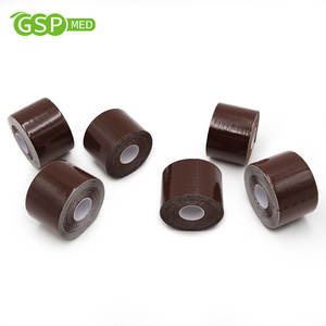 5cm * 5m Henkel <span class=keywords><strong>colle</strong></span> Boob bande pour femmes <span class=keywords><strong>noir</strong></span> brun peau adhésif poitrine ascenseur bande avec mamelon couverture coton respirant Boob bande - Product Image 1