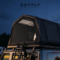 Tente de toit de voiture portable, pliable, légère, pour 2-3 personnes, voyage en plein air, fournisseur OEM personnalisé