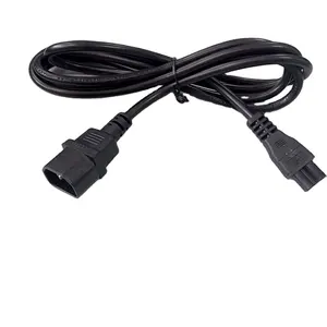 IEC320 C14 Plug 3 broches câble d'alimentation mâle cordon adaptateur secteur vers connecteur femelle C5