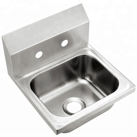 Évier mural commercial en acier inoxydable pour cuisine, lavabo public à économie d'eau pour hôtels et restaurants