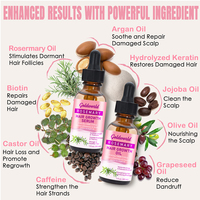 Huile Capillaire Personnalisée Romarin Menthe Sérum Bio Huile d'Argan Marocaine pour la Croissance des Cheveux Longs Marque Privée pour Cheveux Afro