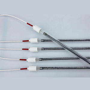 Lámpara de calefacción halógena de cristal de cuarzo infrarrojo de 2000W al por mayor 500W para calefacción de secado de calentador - Product Image 4