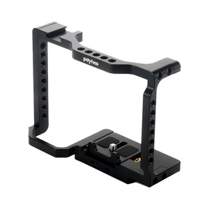 Poyinco Portable Camera Cage for for A73 A9 Aluminum Alloy Mounting Bracket with Handle and Base Plate for Video <b>Shooting</b> - Product Image 1
