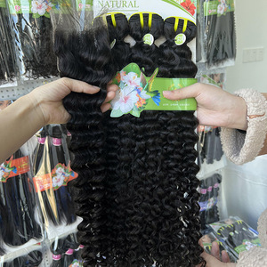 Bán buôn gói tóc với đóng cửa, HD trong suốt phía trước và Trinh Nữ bó tóc con người với ren đóng cửa Bộ - Product Image 3