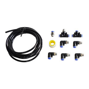 Raccords de modification de voiture <span class=keywords><strong>Kit</strong></span> de <span class=keywords><strong>joint</strong></span> de tuyau en cuir sous vide Valve d'échappement de turbine Valve de dérivation de turbocompresseur Electrovanne - Product Image 3