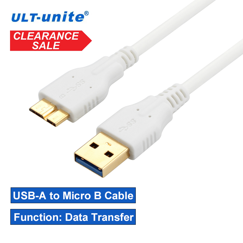 Cabeza recta blanca (cable redondo)