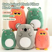 Peluche Mignonne et Mignonne d'Animaux de la Forêt : Koala, Hippopotame, Hibou – Coussin Doux, Cadeau de Mariage, Vente en Gros