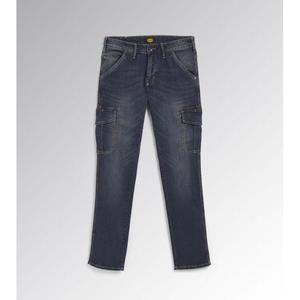 กางเกงยีนส์ Diadora Pan Stone Cargo ทรงปกติ ไซส์ 30 สีดำแบบใหม่ ผ้ายีนส์ยืด ซักได้ ชุดป้องกันอันตราย - Product Image 1