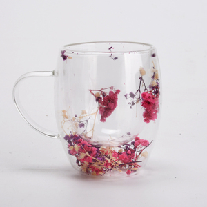 Tazas de Café de Doble Pared con Diseño Floral, Aisladas y Resistentes al Calor, para Té, Leche o Jugo, Venta al Por Mayor - Product Image 3