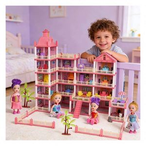 DIY <b>Miniature</b> Plastic Dollhouse Furniture Set-Scene Toy Kit - Product Image 3