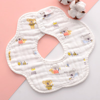 Bavoirs imperméables matelassés à motifs d'animaux de dessin animé pour bébés, nouvelles serviettes absorbantes pour la salive, lingettes à épaules pour nouveau-nés, foulards bandana pour l'alimentation des garçons et des filles