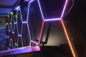 HanYin esagonale a nido d'ape automotive led luci di lavoro per bar palestre sale da ballo esagono luce led - Product Image 4