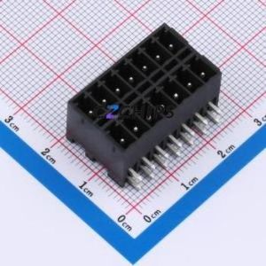 DB2ERHB-3.5-2*7P-BK Plug-in Terminal Block Bent Lead Through Hole,P=3.5mm Board-to-Board / Socket - Closed 2x7P 3.5mm Black - Product Image 1