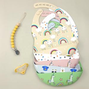 Bavoirs Souples Imperméables en Silicone pour Bébé, Sans BPA, Imprimés <span class=keywords><strong>Met</strong></span> Gala pour Enfants - Product Image 4