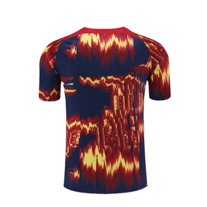 Maillot <span class=keywords><strong>de</strong></span> football vierge <span class=keywords><strong>de</strong></span> qualité supérieure Hot Seller 2026 Saxony Energy Edition Rouge Bleu Flamme Haute Fidélité Sportif Coupe Classique Séchage Rapide - Product Image 2