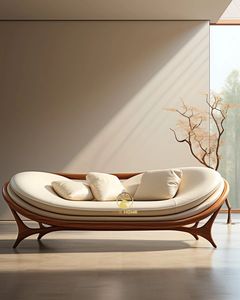 Futuristische Ästhetik moderne Sofa Innendekoration Doppels ofa gute Qualität maßge schneiderte Wohn möbel - Product Image 2