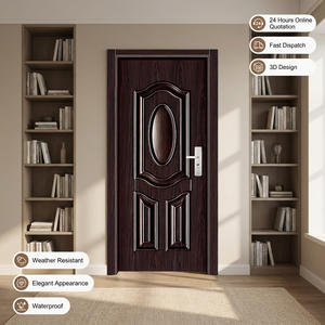 Portes Intérieures en <span class=keywords><strong>Bois</strong></span> Acier Modernes Insonorisées et Étanche Zy pour Entrée Principale Maison Appartement - Product Image 1