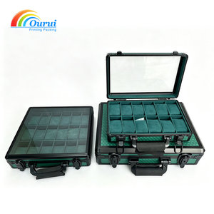 Caja de Almacenamiento para 24 Relojes de Primera Calidad con Asa, Estuche de Exhibición de Relojes Personalizado, Venta al por Mayor de Fábrica, Cajas y Estuches para Relojes de Alta Calidad - Product Image 4