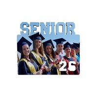 Plaque photo personnalisable à sublimation vierge pour diplômé 2026, avec logo imprimable et design DIY, cadre photo à insérer