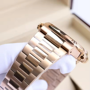 Reloj Mecánico Clásico para Hombre, Más Vendido, Esfera Dorada, Cristal de Zafiro, Diámetro de Esfera de 44 mm, Resistente al Agua hasta 100 m, Acero Inoxidable - Product Image 3