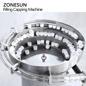 ZONESUN ZS-AFC12D Automatic Desktop <b>Laundry</b> Detergent Liquid Spout Pouch Bag Filling Capping Machine With Vibratory Bowl Sorter - Product Image 4
