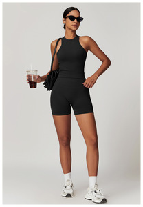 Conjunto Deportivo Personalizado YOKE para Mujer, Leggings de Yoga de Cintura Alta y Top Deportivo con Efecto Push-Up, Shorts de Tallas Grandes - Product Image 2