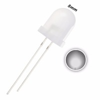 Échantillons gratuits diffus jaunes ronds de flux superbe de lampe de l'IMMERSION LED de 8mm disponibles