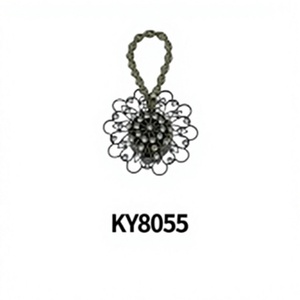 ตะขอแขวนผ้าม่านสไตล์โมเดิร์นสำหรับงานแต่งงานและเปิดเทอม KY8055 อุปกรณ์เสริม PVC ทนทานแบบกำหนดเองได้ - Product Image 1