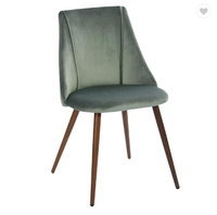Ensemble de chaises de salle à manger nordiques, meubles de salle à manger de cuisine moderne de luxe, chaise de salle à manger en velours pour salle à manger, restaurant