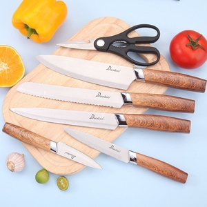 High Quality Kitchen <b>Knives</b> <b>Set</b> Stainless Steel Scissor Chef <b>Knives</b> Kitchen <b>Knives</b> & Accessories With Block - Product Image 2