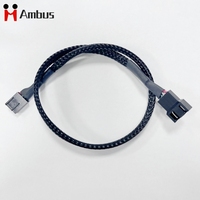Kabel ekstensi kipas pendingin CPU Male ke Female 2540-4 pin untuk kabel kipas komputer