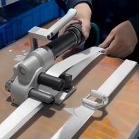 Outil de cerclage pneumatique X50 pour soudure de sangles en polyester composite, emballage industriel de palettes