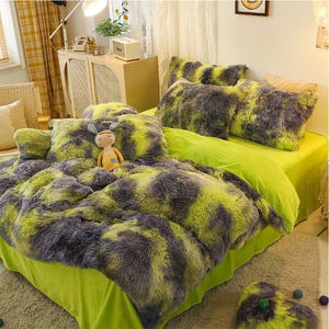 Wholesale Luxury Winter Warm Shaggy Plush Duvet Cover Sets Soft Bedding with Polyester Fill Fluffy <strong>Flannel</strong> Bed <strong>Sheet</strong> - Product Image 2