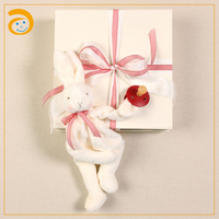 Set Boneka Bayi Reborn Desain Baru dan Selimut Keamanan Plush untuk Tempat Tidur Bayi, Penitipan Anak, Tidur, dan Perjalanan
