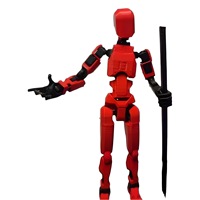 Muestra gratis Venta al por mayor Articulado Multi Articulación Moving Dummy Lucky 13 Figura DE ACCIÓN 3D Impreso Party Favors